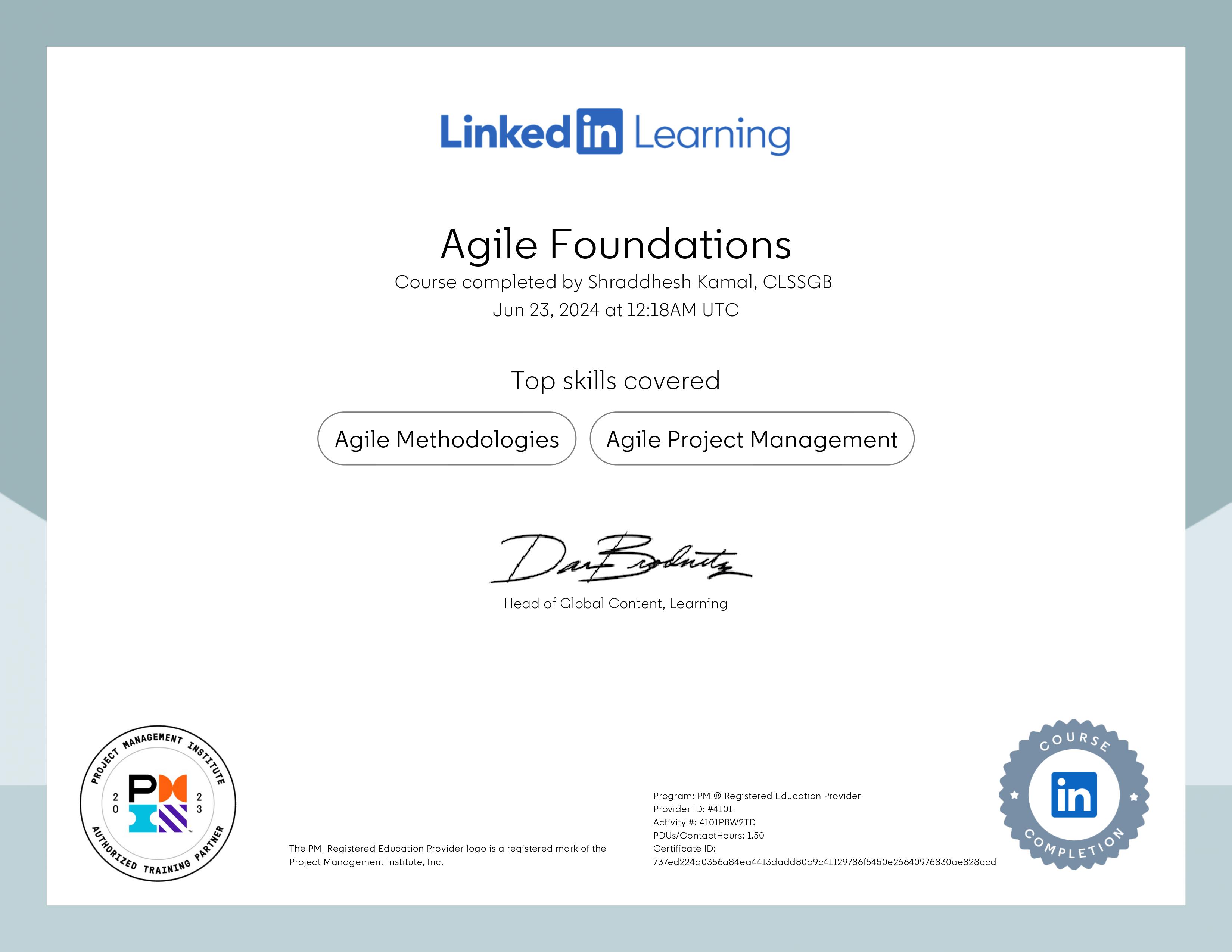 Agile Foundations